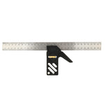 LinkMejor Adjustable 300mm Aluminum Alloy Combination Square 45 90 Degree Angle Scriber Steel Ruler Woodworking Line Locator Ruler DIY Carpenter Measuring Tool