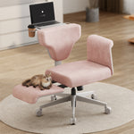 LinkMejor FREEDOM-X FB Standard Edition with Armrests Multi-Posture Cross-legged Chair Short Lint PU Wheel