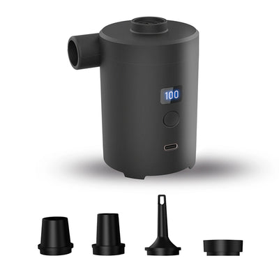 PortableOutdoor Air Pump Mini Air Mattress Pump with Display Screen USB Rechargeable Air Pump for Pool Floats Sleeping Pads Swimming Rings