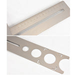 Adjustable Tile Hole Locator Stainless Steel Multi Hole Drill Guide Tool 360 Degree Positioning for Ceramic Marble Glass Floor Installation