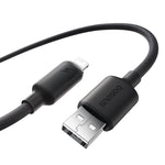 Baseus Foamed Silicone Series 2.4A USB-A to iP Cable Fast Charging Data Transmission Copper Core Line 1M/2M Long for iPhone 14 14 Pro 13 12 Pro Max for iPad Pro