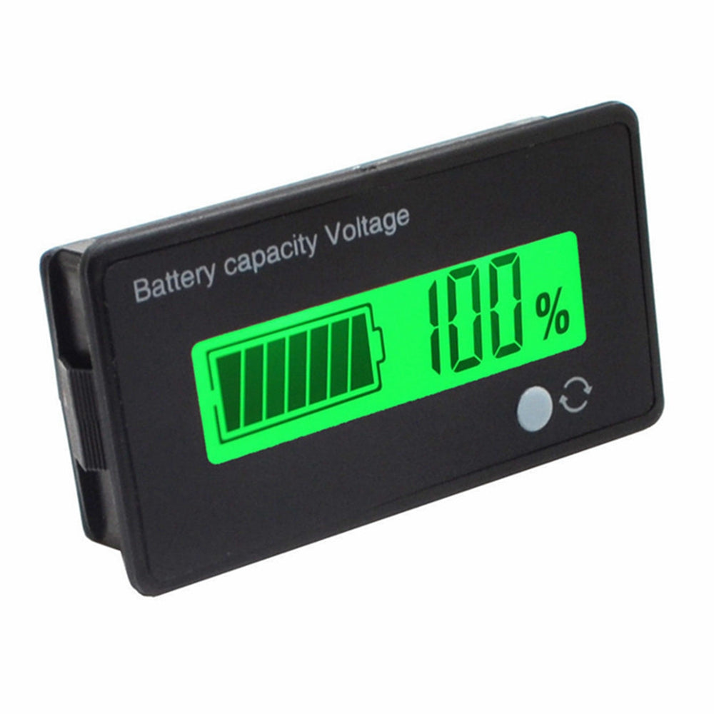 10Pcs 12V/24V/36V/48V 8-70V LCD Acid Lead 3.7V Lithium Battery Capacity Indicator Digital Voltmeter