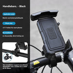 LinkMejor 4.7-7inch Adjustable Bike Phone Holder Shockproof Motorcycle Phone Handlebar Riding Navigation Frame 360 Rotation Bicycle Mount Accessories