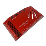Mohoo Aluminum Alloy Woodworking Saddle Layout Square Gauge 3D Mitre Angle Measuring Template Tool Carpenter Layout Ruler
