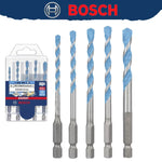 LinkMejor HEX-9 for BOSCH Multi Construction Drill Bit Set High Precision Multi Material Hex Shank Impact Rotary Compatible Accurate Drilling Tool for Concrete Wood Plastic Brick Stone