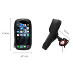 LinkMejor B17-7 6.2'' Portable Touch Screen Phone Holder Bicycle Bag 360° Adjustable Waterproof Bike Front Frame Bag