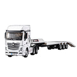 Huina Toys 9901 1/64 2.4G 12CH RC Car Flatbed Tractor Trailer Truck Cool LED Light Full Proportional Two Speed Remote Control RTR Vehicle Models Toys