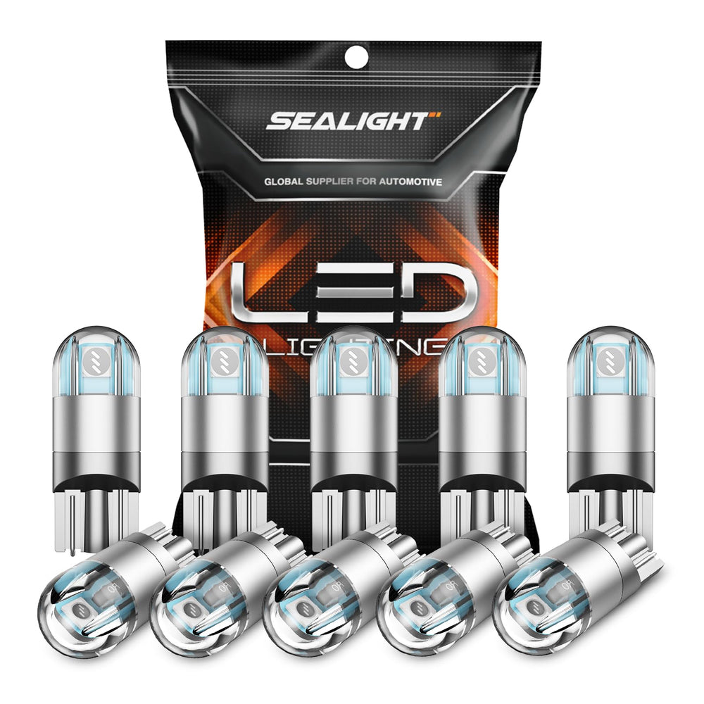 LinkMejor Pack of 10 LED Bulbs T10 2835 Dome Light Width Lights Signal Lights 60LM Brightness Instrument Lights