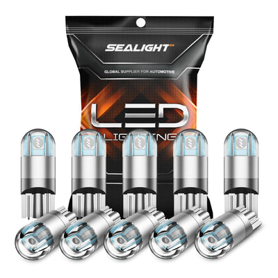 LinkMejor Pack of 10 LED Bulbs T10 2835 Dome Light Width Lights Signal Lights 60LM Brightness Instrument Lights