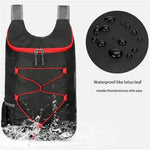 IPRee Multifunctional Outdoor Folding Backpack High Density Lightweight Waterproof Nylon Fabric Sports Bag for Camping Hiking Travel