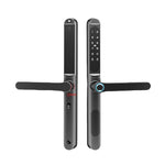 LinkMejor Smart Fingerprint Door Lock 5-in-1 Unlock IP66 Waterproof App Voice Remote Multifunctional Door Lock for Home Security