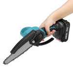 88VF 4000RPM 6'' Cordless Electric Chainsaw Wood Cutter Saw W/ None/1/2 Battery For Makita 18V Battery