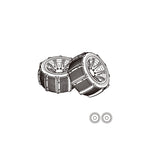 LinkMejor 14209 14210 RC Car Tires Pair Spart Parts 14300D1 14300D2 14300E1 14300E2