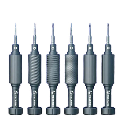 Mechanic 6-in-1 Mini Screwdriver Set Precision Magnetic Silicon-Magnesium Alloy Noise Reduction Bearings for iPhone Samsung Repair Tools