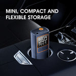 Portable 150Psi Smart Cordless Multifunctional Air Pump Dual Digital Display Tire Inflator 5 Inflation Mode 18650 Lithium Battery with LED Light
