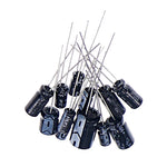 Electrolytic Capacitor Assortment Kit 12 Values 0.22μF to 470μF 120 Pcs Radial Lead 16V-50V 105°C for Electronic Projects and Repairs High Stability Low Leakage