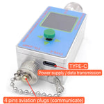 100K-10GHZ RF Power Meter V7 TYPE-C USB Communication Data Power TTL Serial Communication Software for Ham Radio Amplifier