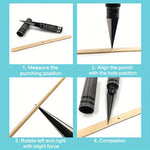 Manual Hole Punch Tool Metal Hole Puncher Hole Expanding Reamer Alloy Steel Aluminum 0-14mm Long Handle Lightweight Sharp Cutter Head for RC Model Car Tamiya HPI Axial Losi Kyosho HSP Tools