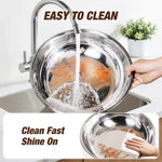 Warmounts Gold Chafing Dishes for Buffet (5QT, 2/4 Pack), Round Stainless Steel Chafer and Warmer Set with Lid Holder, Mirror-polished, Rolled Rim Process (No Finger Cuts), for Catering, Party, Wedding