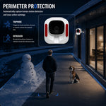 K14 WiFi Window Security Camera 1080P Full HD Wide-Angle Lens Full-Color Night Vision Motion Two-Way Audio 24/7 Runtime Remote Monitor Smart Surveillance Camera for Home Office