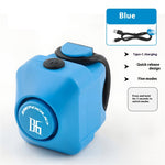 LinkMejor 110dB Bike Electronic Horn Type-C Charging Warning Safety Bicycle Mini Alarm for MTB Handlebar of 22-31.8mm