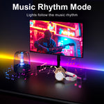 DX Light 1.6m USB RGBIC LED Strip Lights Music Sync & Screen Sync Strip Light for Gaming PC Desk Bedroom Ambiance