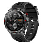 HT37 1.46-inch HD Screen GPS 3ATM Waterproof 540mAh Massive Battery Built-in Flashlight bluetooth Call Heart Rate Blood Pressure Blood Oxygen Monitor Sleep Monitoring Multi-sport Modes Smart Watch