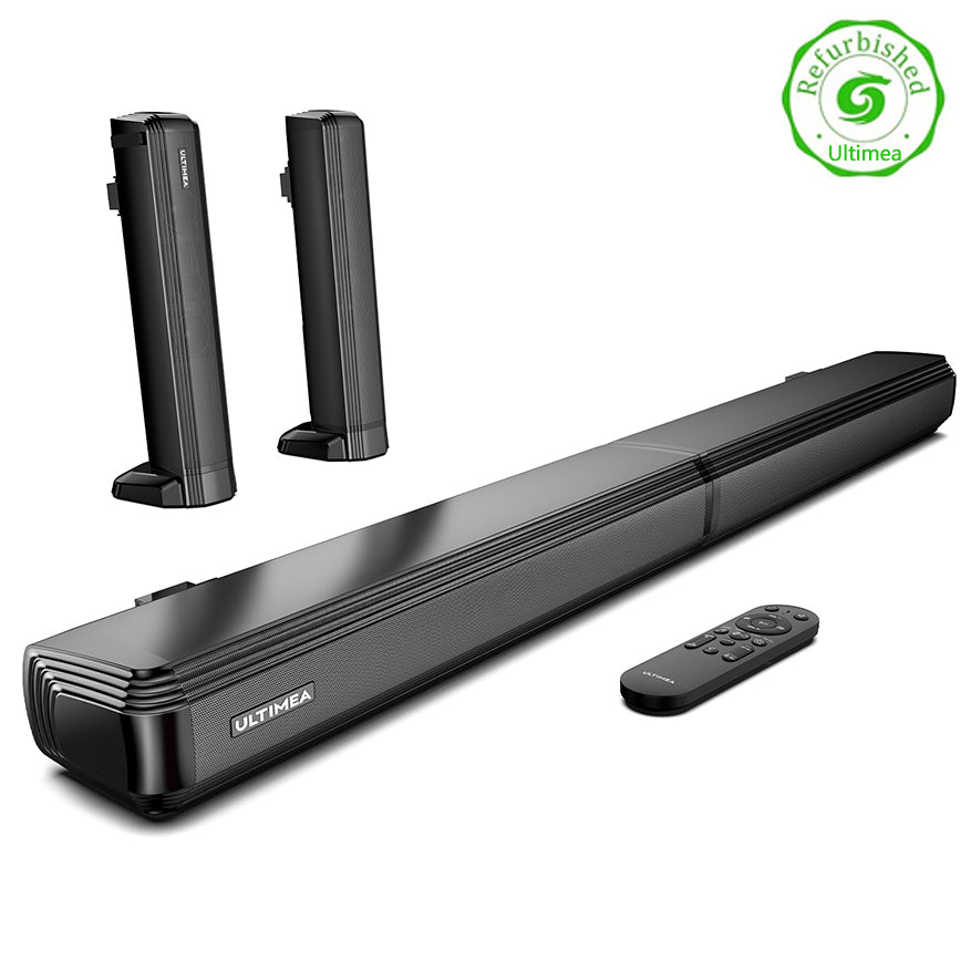 [EU/US/UK Direct] Refurbished ULTIMEA Apollo S40 2.0 Channel bluetooth Soundbar 2 Tweeters+2 Woofers Deep Bass 6EQ Mode Detachable Wired Speaker