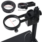 LinkMejor Aluminum Digital Microscope Stand Industrial Camera Monocular Lens Lift Repair Workbench Black