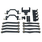 Upgraded Metal Part For WPL 1/16 C54 C54-1 C64-1 C74 C74-1 RC Car Pedal Tie Rod Shock Absorber Servo Seat Tie rod Seat Set RC Car Vehicle Model Accessories