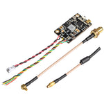 Eachine TX805 5.8GHz 40CH FPV VTX, 25/200/600/800mW Switchable, SmartAudio OSD, Pit Mode, Built-in Microphone, MMCX, LED Display, 7-24V Input, 5V Camera Out, 30.5mm Stackable, 8g FPV Transmitter for Racing Freestyle Drone