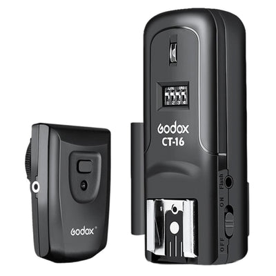 Godox CT-16 Trigger 16 Channels Wireless Radio Flash Transmitter Receiver for Canon for Nikon Pentax Studio Speedlite Flash