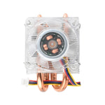 Raspberry Pi 5 RGB Low-Profile ICE Tower CPU Cooling Fan Horizontal/Vertical U-shaped Copper Tube Fin Tower