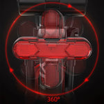 Bike Rear Light  USB Rechargeable Bicycle Tail Light For Cycling Helmet Backpack Safety Warning TailLight