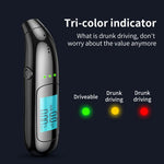 Digital Alcohol Tester LCD Display High-precision Breathalyzer  Professional Alcohol Breath Rechargeable Alcotester Drunk Driving Test