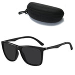 Fashion Black Square TAC Polarized Sunglasses UV400 Protection Sun Eyewear Glasses for Outdoor Cycling Driving Travel Fishing