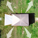 Xmund Thickened Tent, Large Outdoor Camping Tent Suitable for 4-6/6-10 People, a Spacious Canopy Two-bedroom One-living Room Tent with a Mosquito Net, Ideal for Family Camping Overnight at The Beach Or in The Backyard