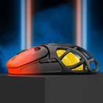 LinkMejor X10 Tri-Mode Wireless Gaming Mouse Hollow Design 10000DPI RGB Lighting 400mAh Battery 10000Hz Polling Rate 71g Lightweight 2.4G/Bluetooth/Wired Esports Gamer Mice