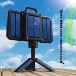 IPRee Outdoors Foldable Solar Camping Lamp with Tripod COB LED 3 Gear Modes USB Charging 18650 Battery Digital Display for Outdoor Hiking Emergency
