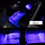 LinkMejor 12V 48LED 5050smd Car Decorative Atmosphere Light Strips SUV Interior Footwell Neon Lamp