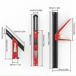 LinkMejor 3PCS Multi-angle Measuring Ruler Square Ruler Metric and Imperial Scale Woodworking Scribing Measure Tools for Marking and Measuring