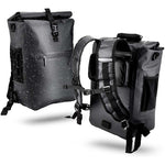 Xmund 3-in-1 Waterproof Bicycle Pannier Backpack 23L IPX6 Roll Top Convertible Laptop Bag