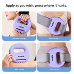 LinkMejor KAMQ-3082-T Multipurpose Massage Device High Frequency Vibration 5 Intensity Levels Type-C Fast Charging Hands Free Waist Strap for Neck Back Legs Muscle Recovery