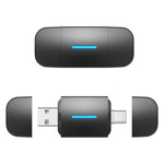 LinkMejor Wireless Carplay Android Auto 2In1 Smart Dongle Adapter 5GWIFI BT5.2 For 99% OEM Car Comes With USB & TYPE-C Interfaces