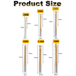 6PCS Titanium Cobalt Drill Bit Set 3mm-8mm High Speed Drilling Bits for Cutting and Drilling