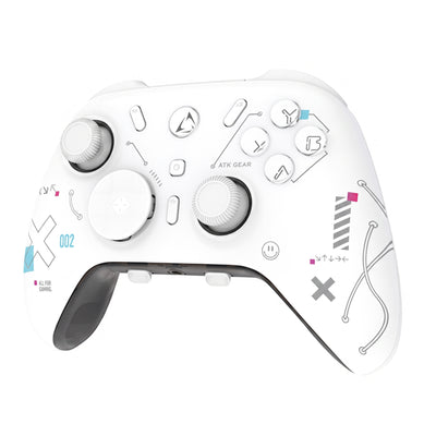 LinkMejor Tomahawk Pro Tri-mode Wireless Gaming Controller with Hall Joystick and Hall Triggers 1000Hz Polling Rate RGB Lighting 1000mAh Battery for PC Switch Android iOS with Charging Dock Pro Gamepad