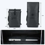 Xmund 3-in-1 Waterproof Bicycle Pannier Backpack 23L IPX6 Roll Top Convertible Laptop Bag