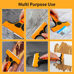 Wide Razor Blade Scraper Tool 4 Inch Glass Cleaner Replaceable SK5 Blades for Windows Paint Adhesive Removal
