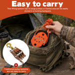 Game Hoist Pulley System Hunting Equipment Lifting Tool Plastic Stainless Steel Nylon 4 m Rope Hauling Management