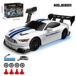 LinkMejor 8800 8801 8802 RTR 1/24 2.4G 4WD 30km/h Drift RC Car GTR Support APP Control Full Proportional High Speed Racing LED Light On-Road Vehicles Models Toys